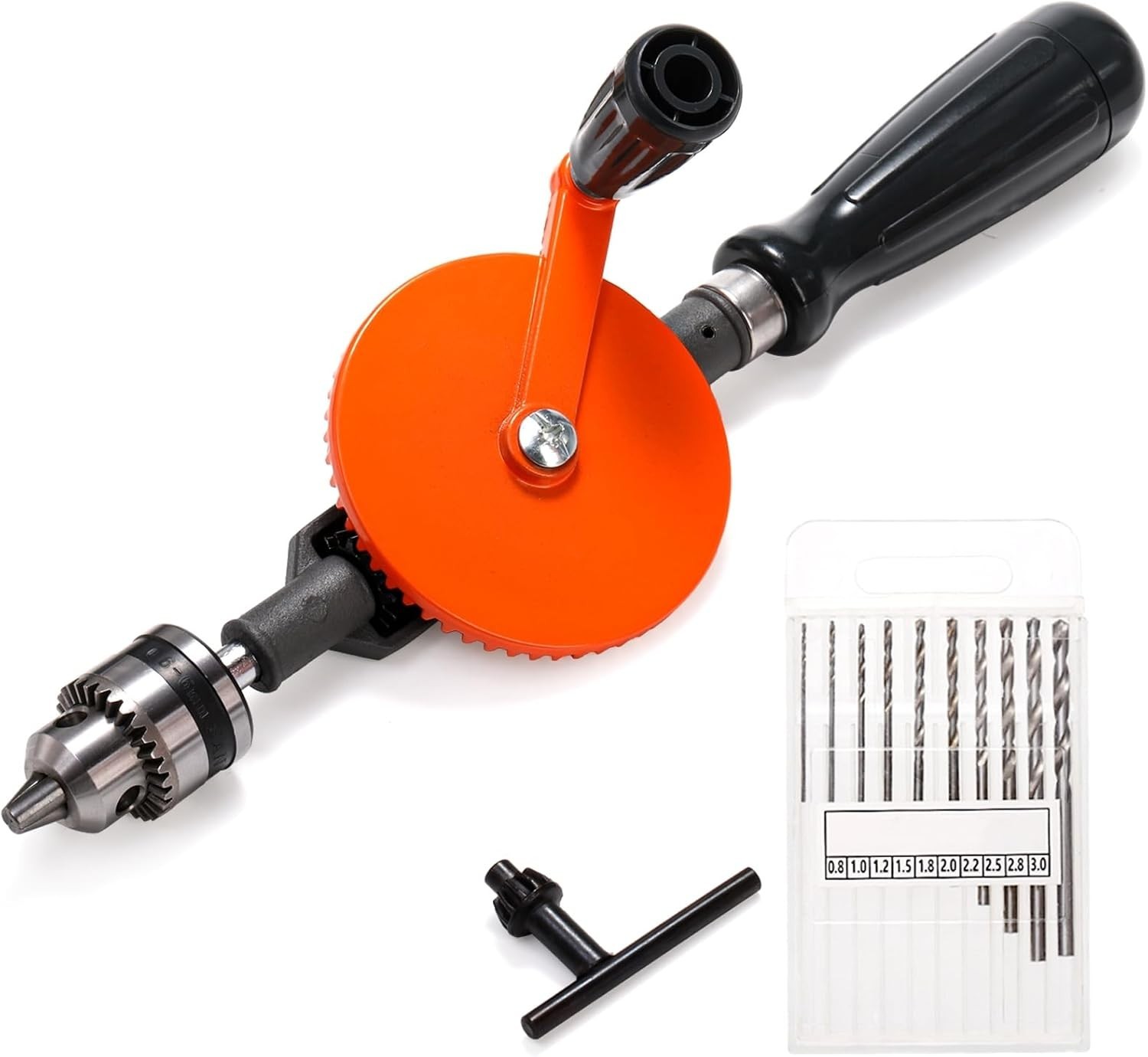 Manual Hand Drill 1/4-Inch Capacity, Speedy Hand Drill Set with 10 Pcs Drill …