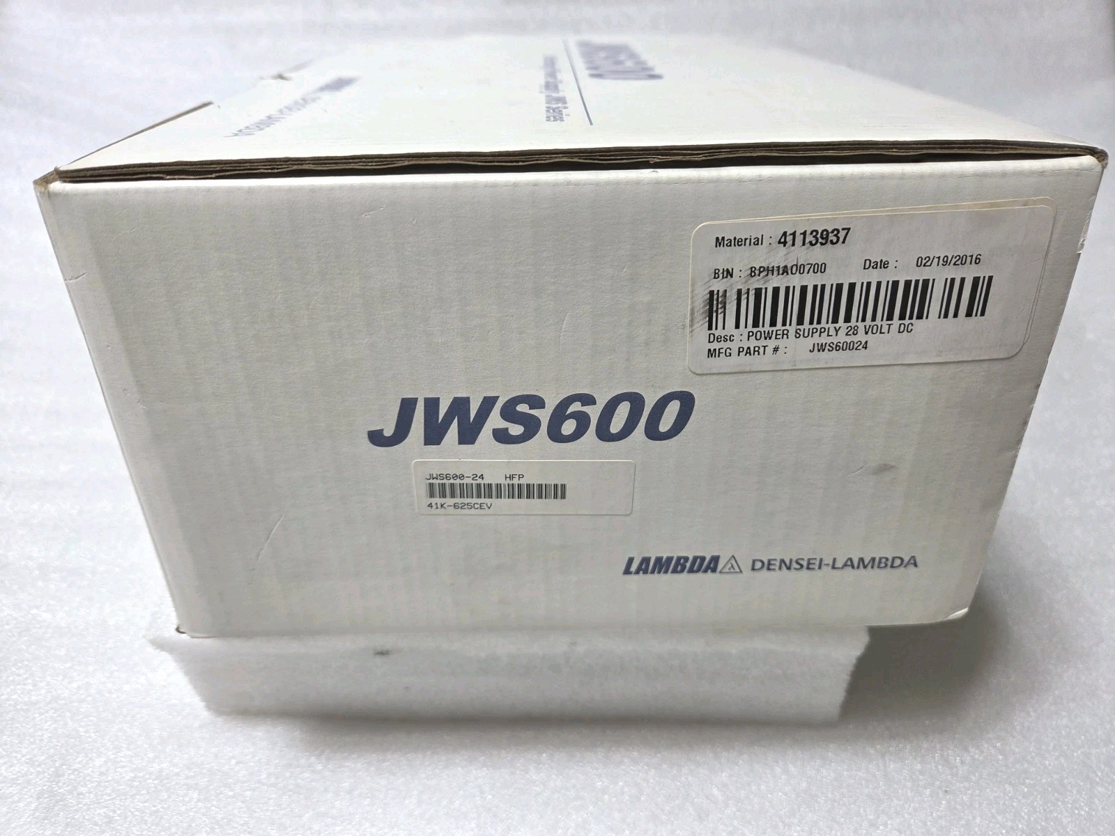 LAMBDA JWS600-24 SWITCHING POWER SUPPLY 24V NOB