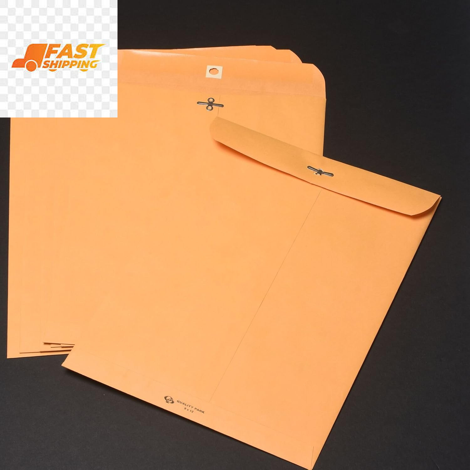 Gummed Kraft Clasp Envelopes, 7.5 X 10.5, Box of 100 (37875), Light Brown