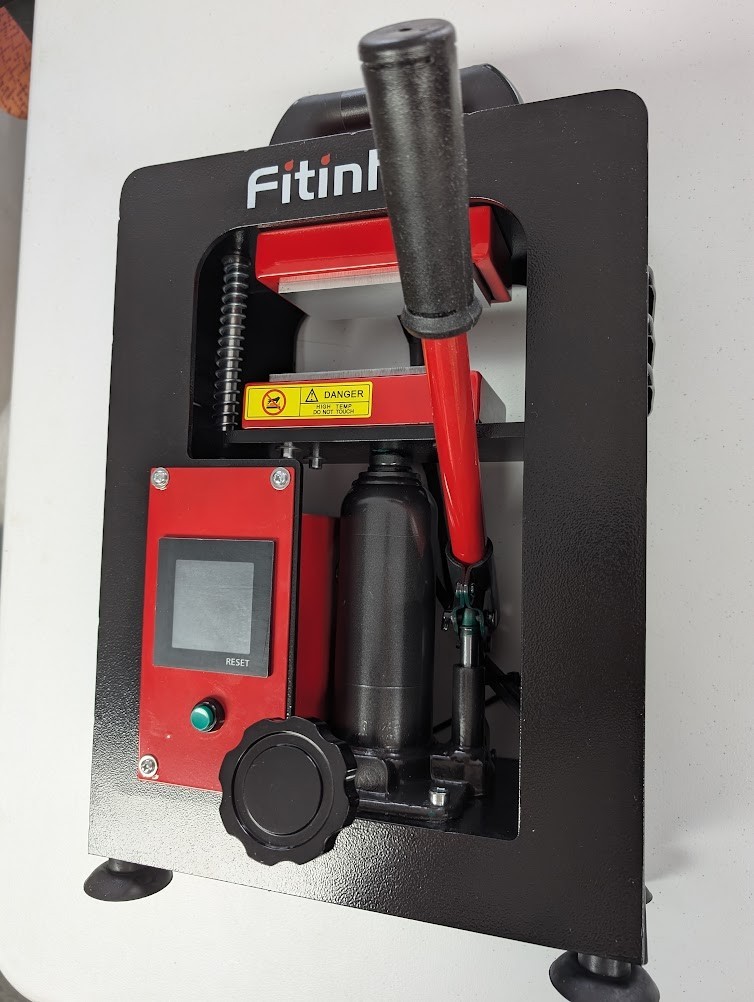 NEW – Fitinhot-5 Ton Portable Hydraulic Heating Plate Press 2.3×4.7″ -WE PAY S&H