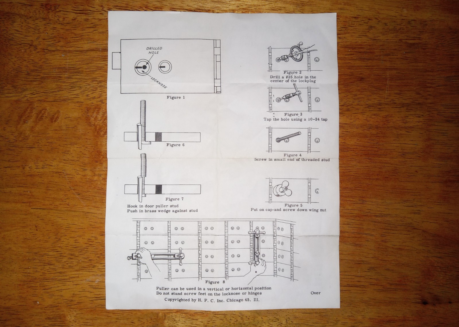 HPC Safety Deposit Box Door & Lock Puller Tools (As Is / Complete Set?)