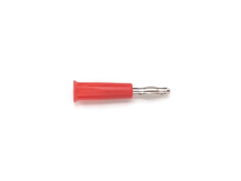 Pomona 5934-2 – Banana Plug, 4mm, In-Line, 10/pkg, Red