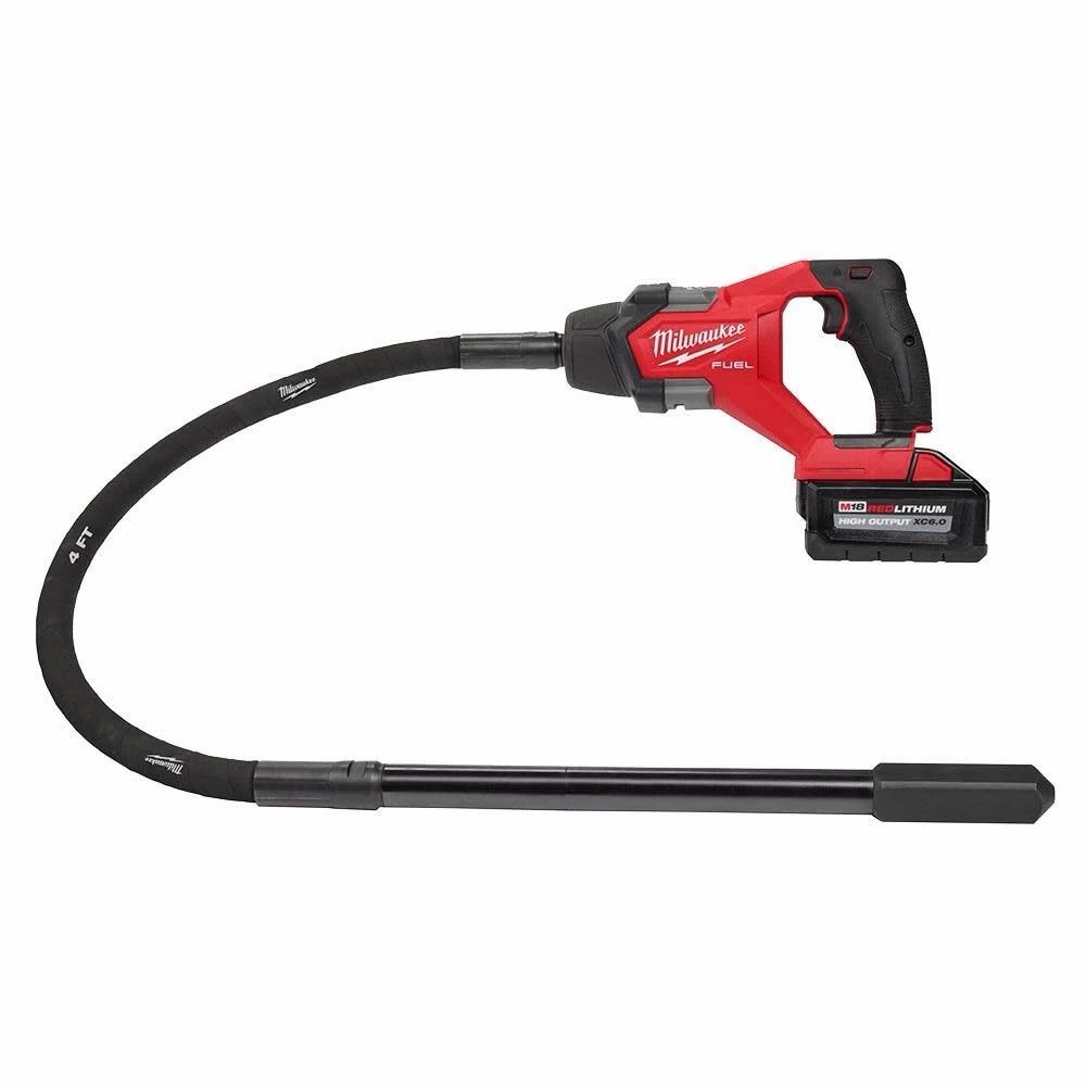 Milwaukee 2910-21 M18 FUEL 18V 4′ Cordless Concrete Pencil Vibrator Kit