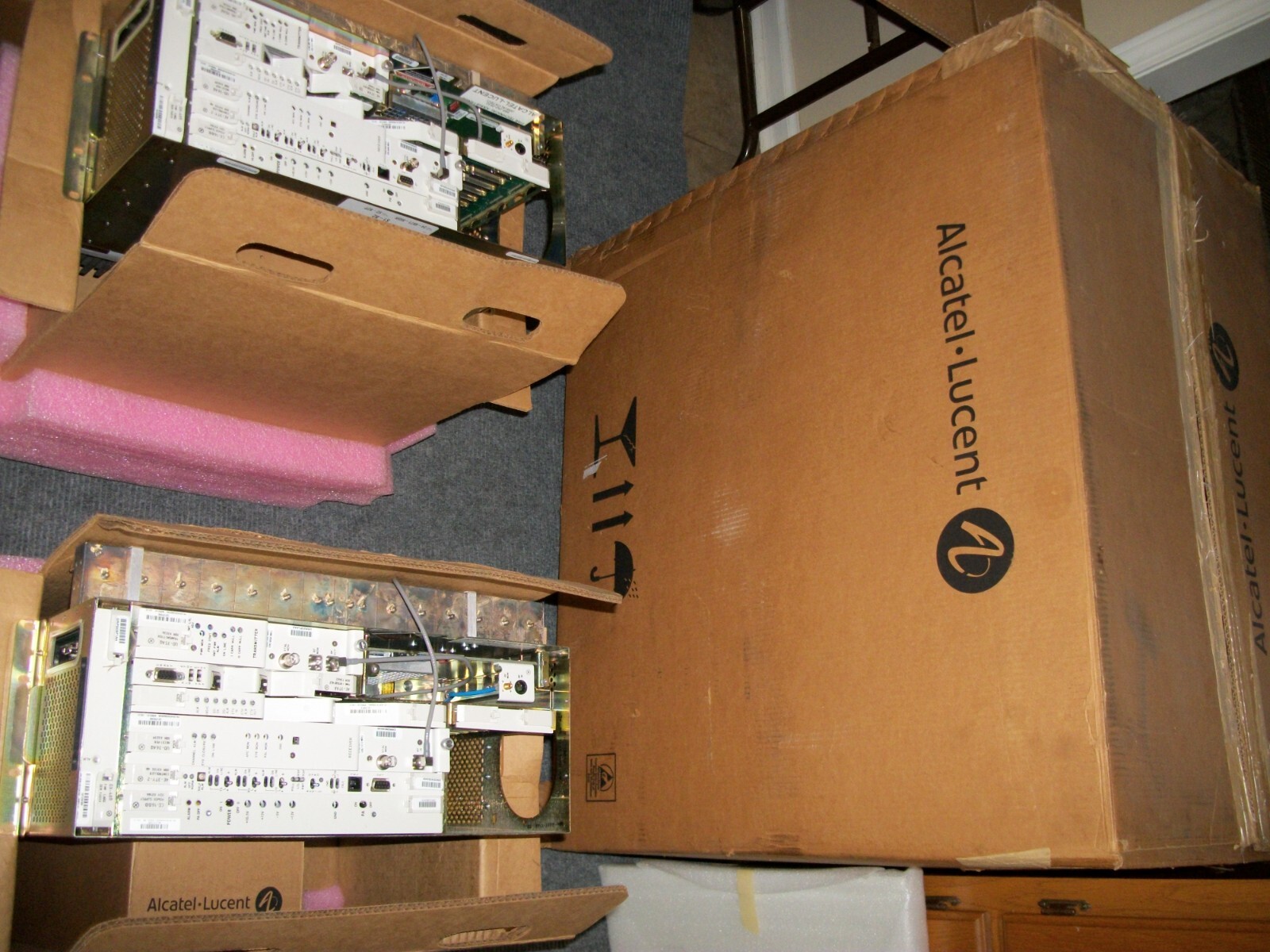 LOT OF 2 NEW ALCATEL LUCENT MDR-8000 MDR -8705EU-50 COAXIAL MICROWAVE RADIO