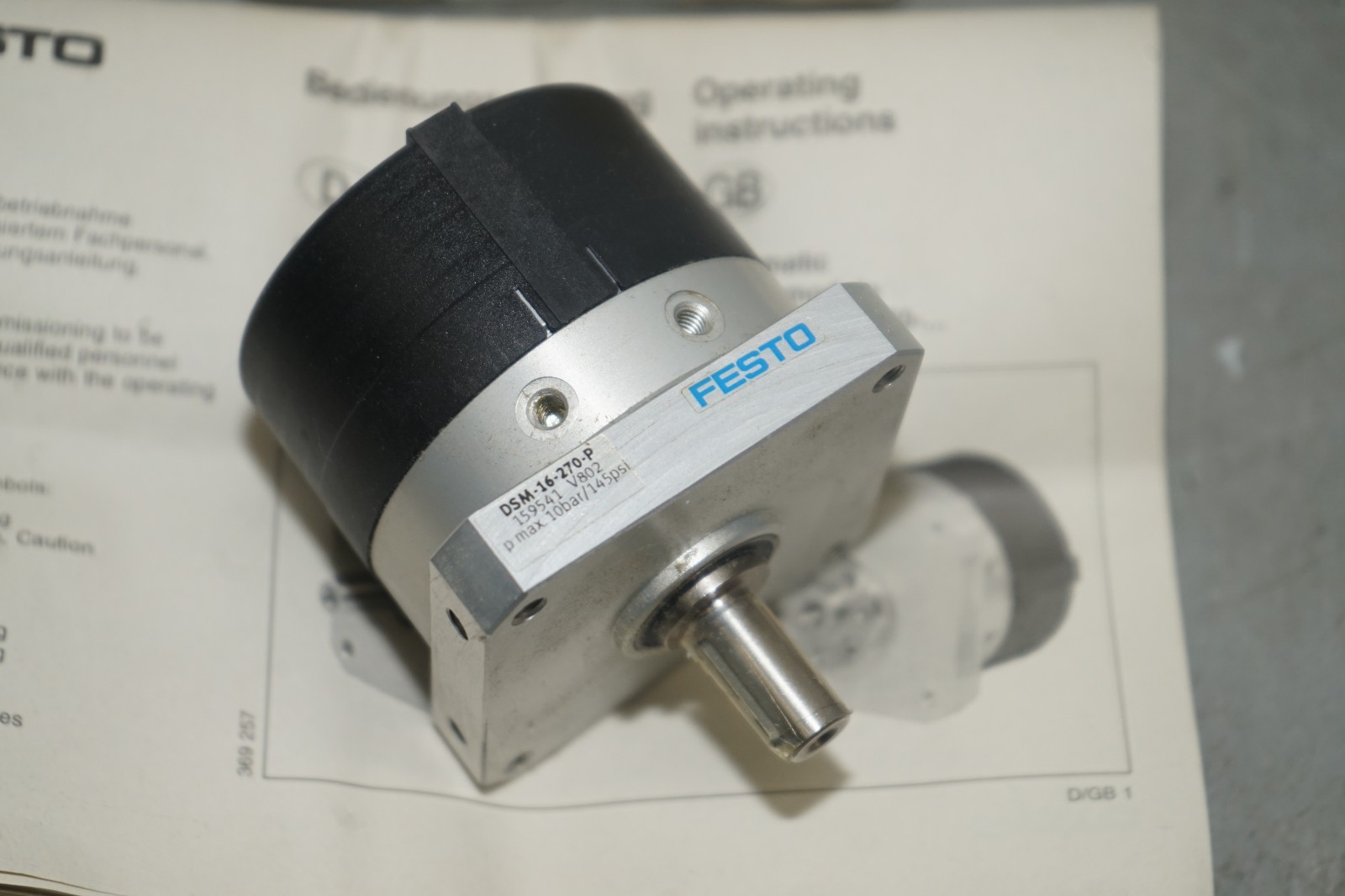 ^ Festo DSM-16-270-P Rotary Actuator #X5720