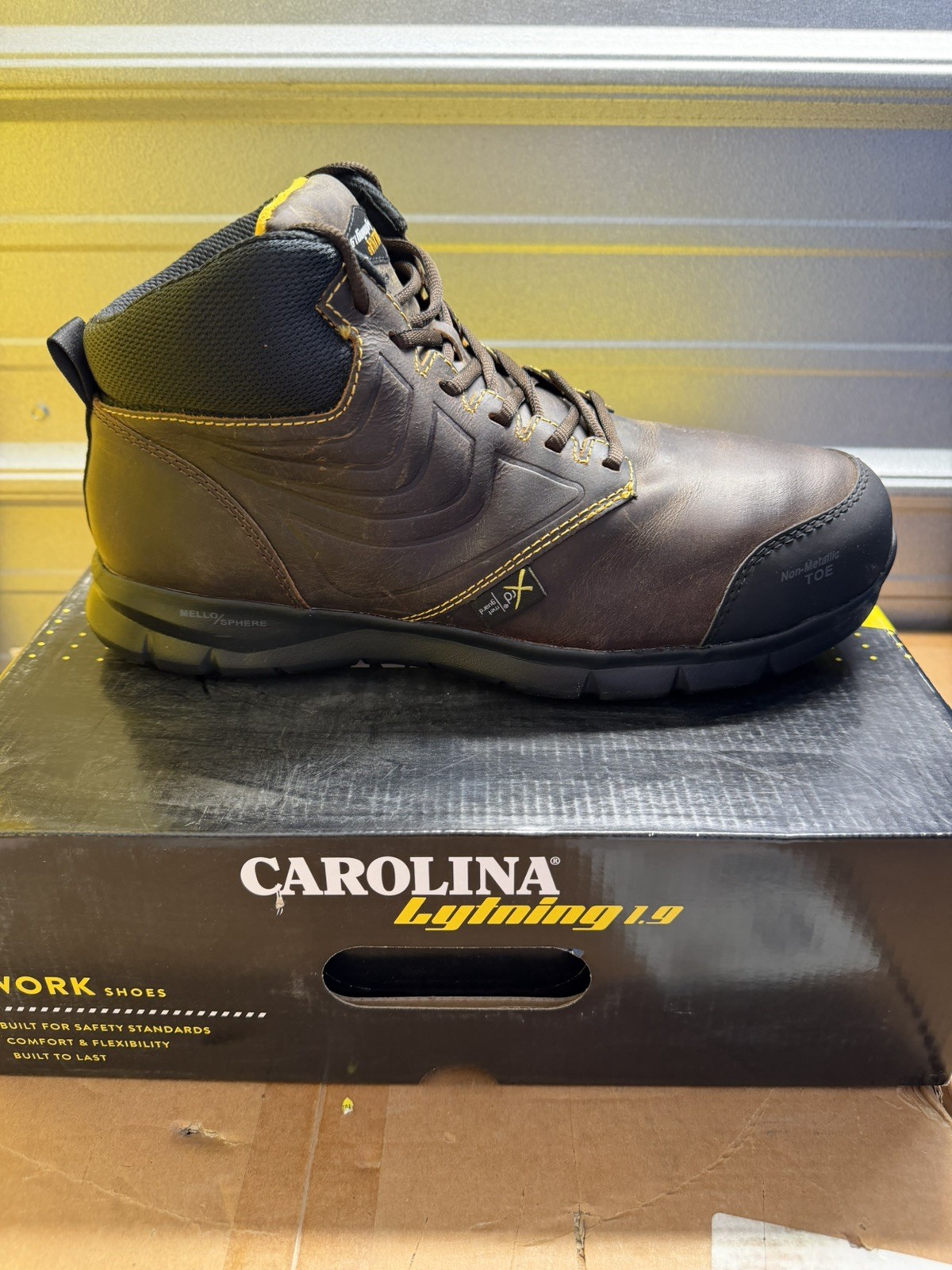 Size 12 D- Carolina Lytning 1.9 MET – Composite Toe/ Electrical Hazard/ Metgrd