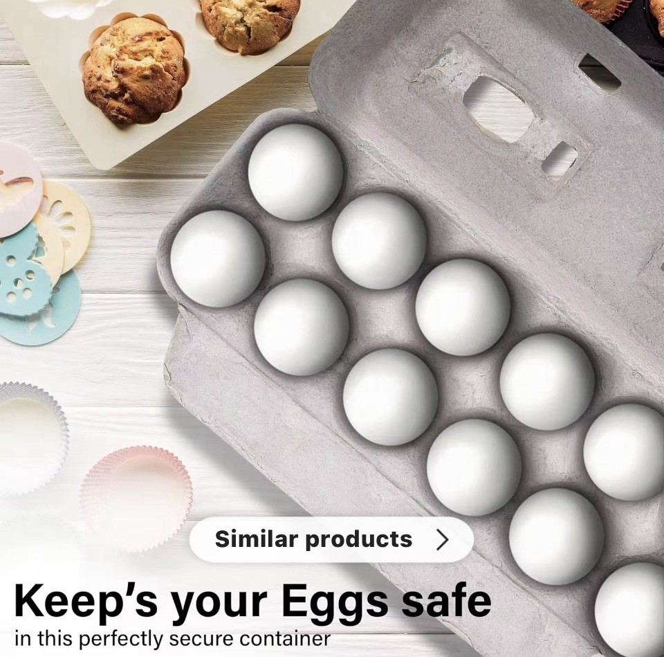Egg CartonsNatural Pulp Egg Cartons Bulk Blank 12 Eggs Per Carton 20 PACK Strong