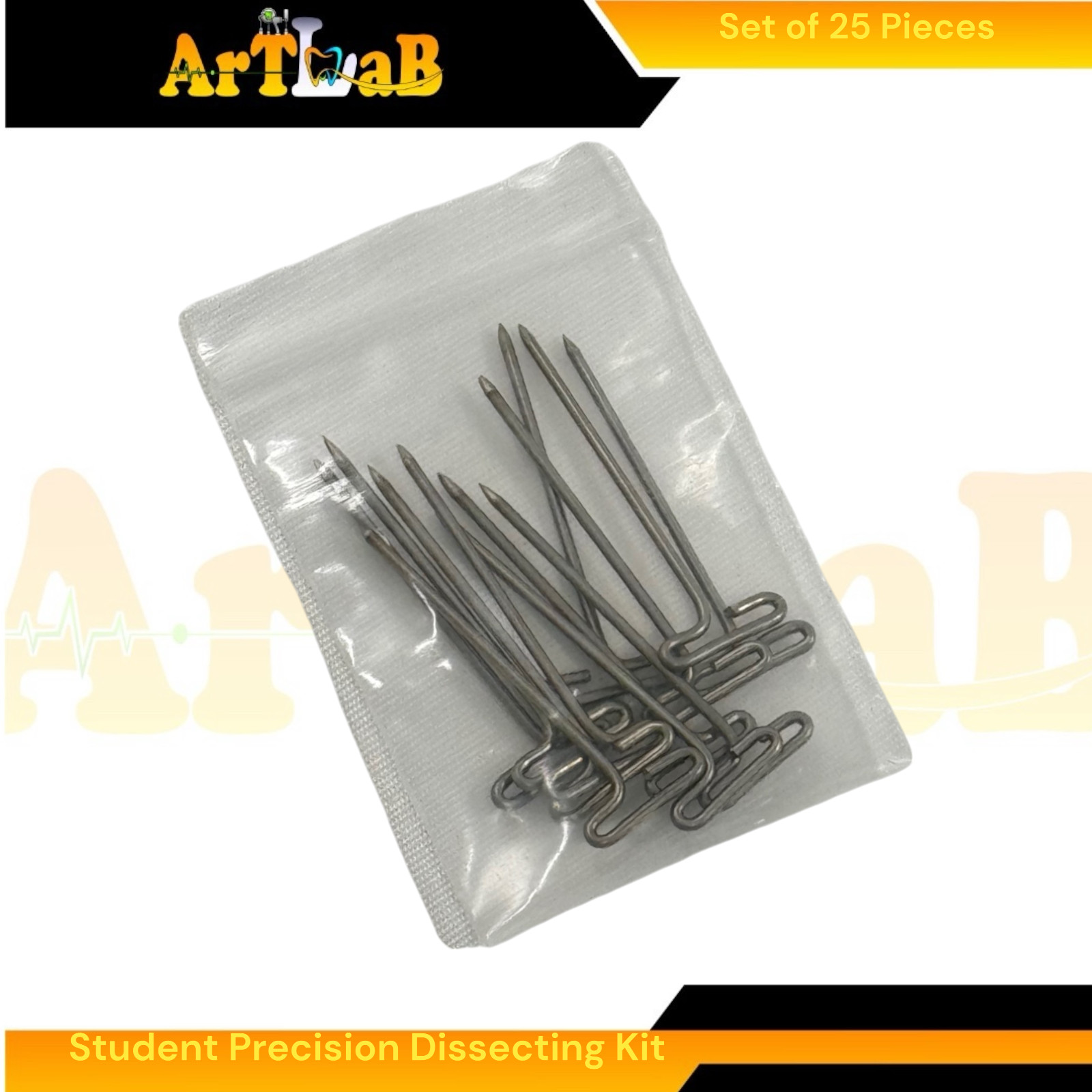 25pcs Dissecting Kit for Laboratory Dissections, Student Kit, with Essentials