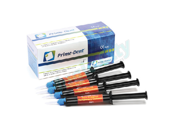 FAST SHIPPING Prime-Dent Dental Non-Eugenol Automix Temporary Cement 4 Syr. Kit