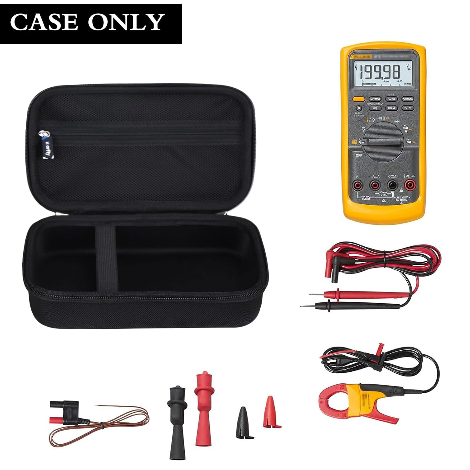 Case for Fluke 87-V/ 77 IV/ 83V/ 88 Industrial Digital Multimeter, Large Capacit