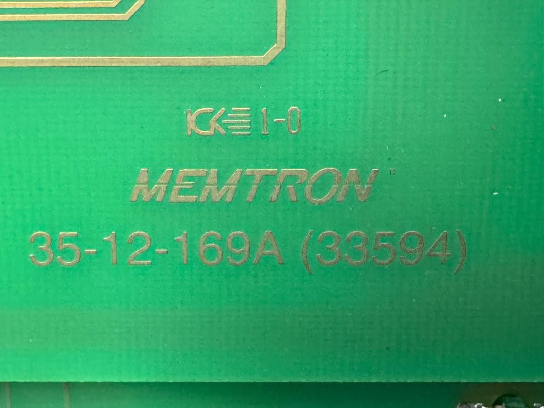 MEMTRON 35-12-169 35-12-169A 33594 OPERATOR PANEL, FROM HARDINGE CONQUEST T42SP