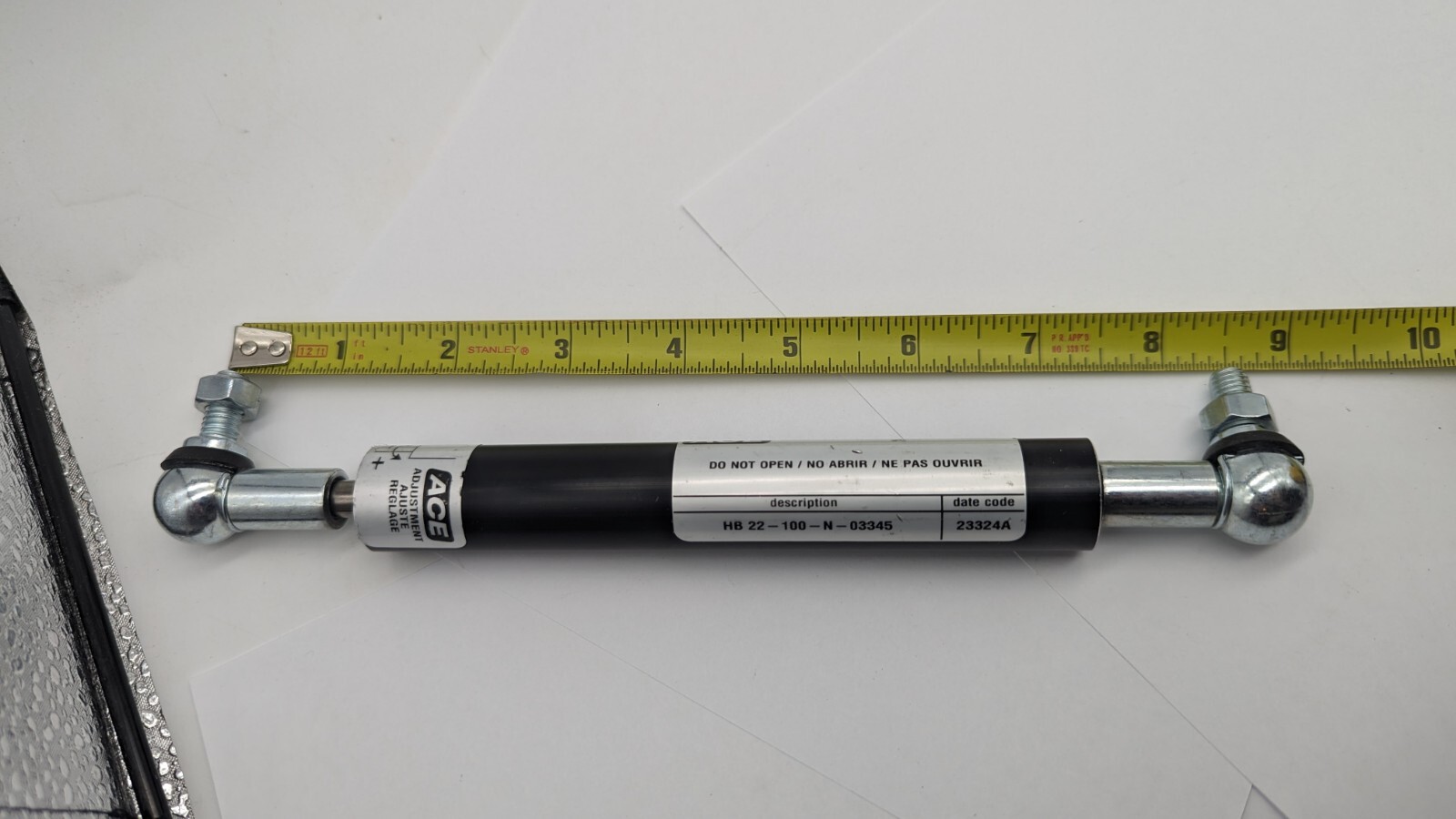 Adjustable ACE CONTROLS HB 22-100-N HYDRAULIC DAMPER STROKE 3.94″ MAX F 404LBS