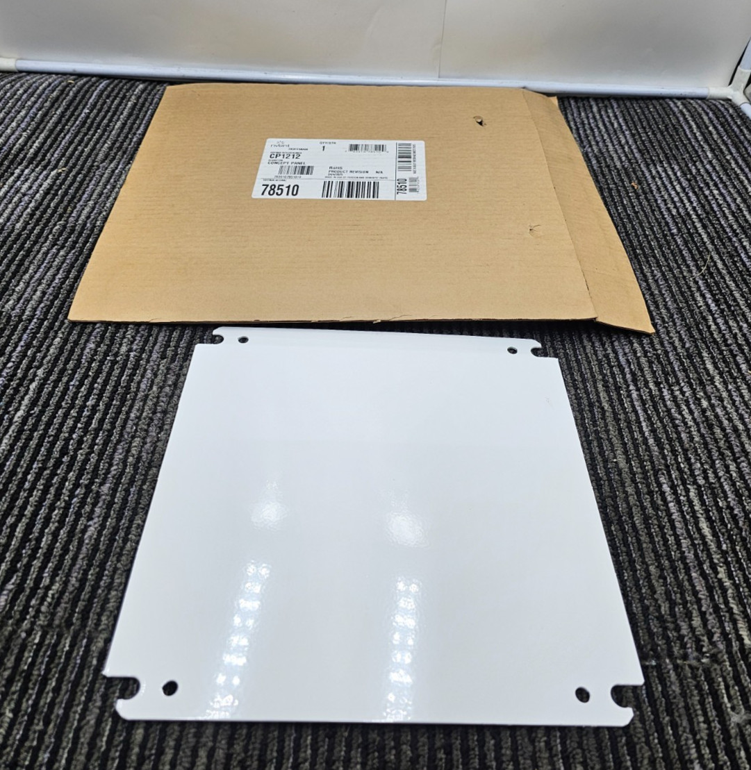 (QTY 2) nVent Hoffman CP1212 Concept Panel for 12″ x 12″ Enclosure White Steel