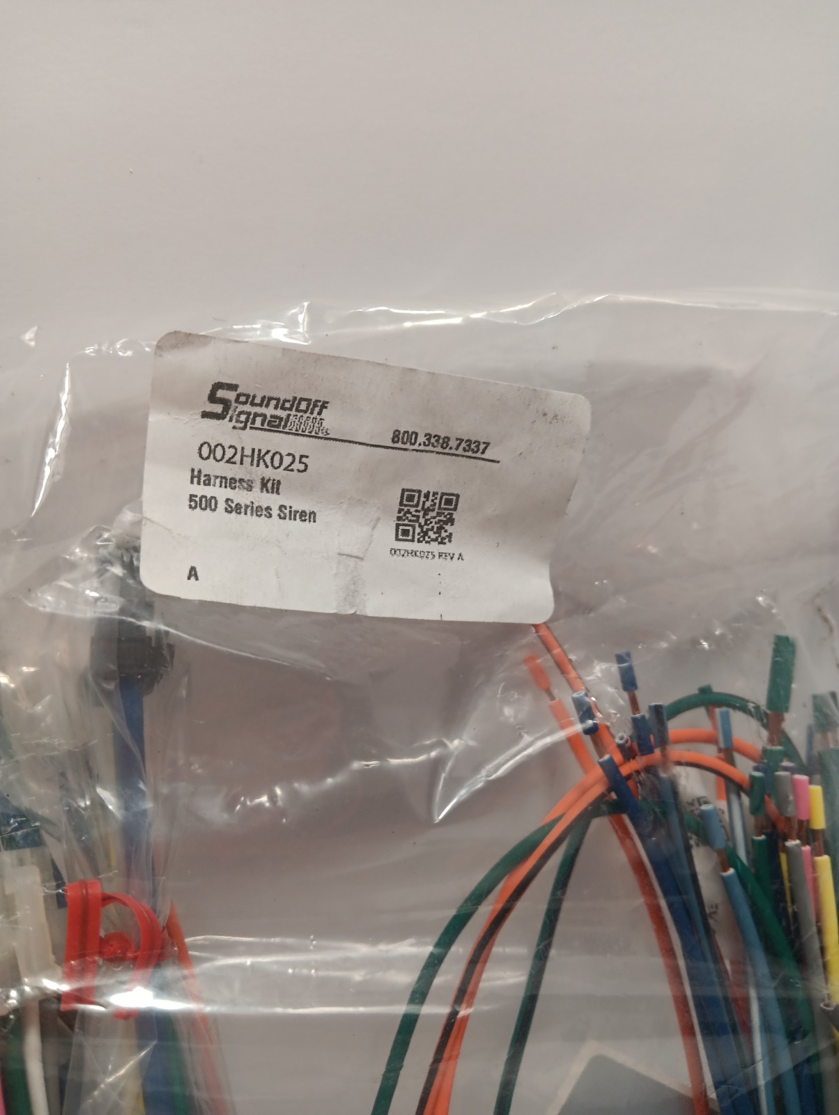 SoundOff Signal Blueprint 500series Wiring Harness 002HK025 New In Package
