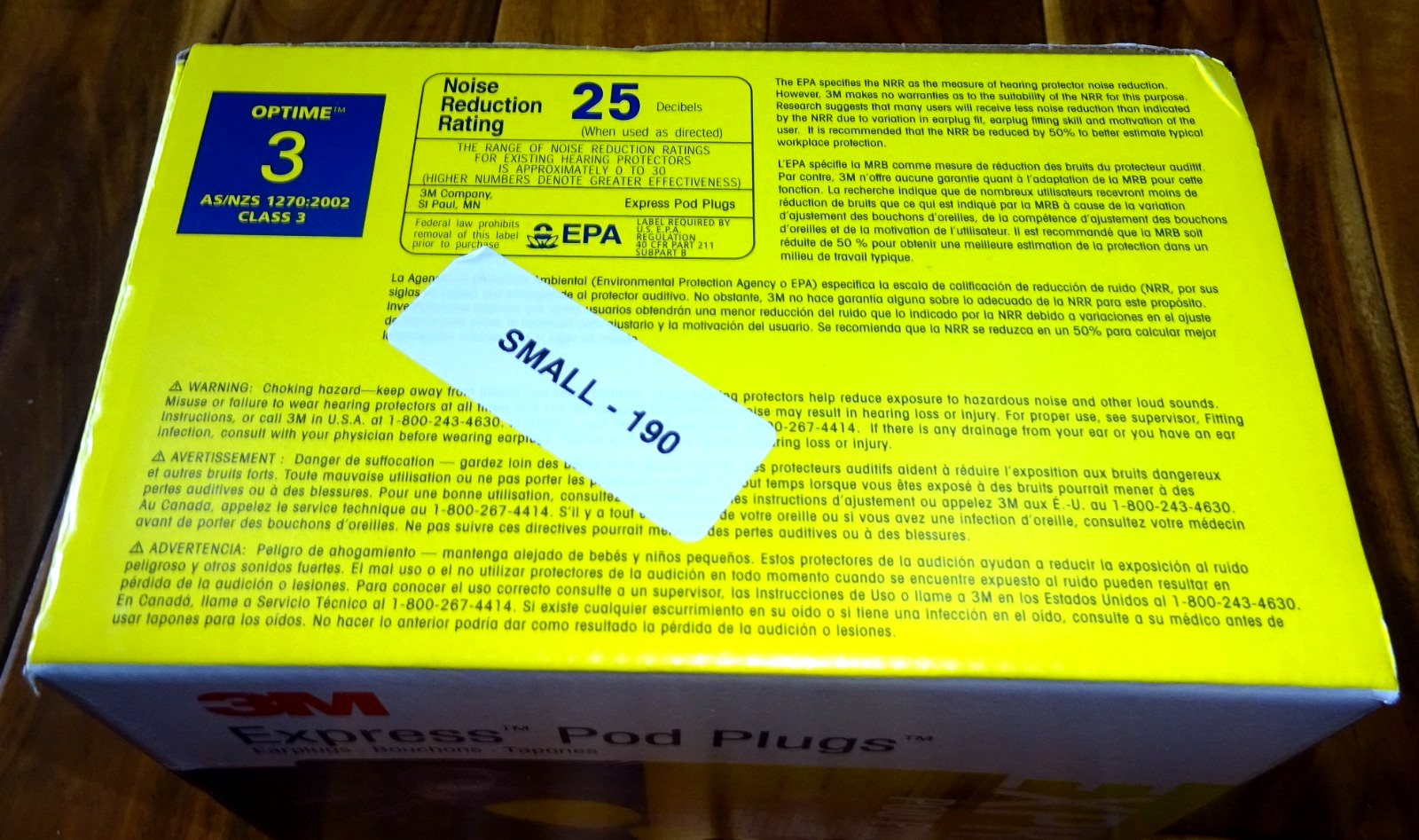 3M E-A-R Express Pod Plugs Corded Assorted Colors 100-Pairs….NEW