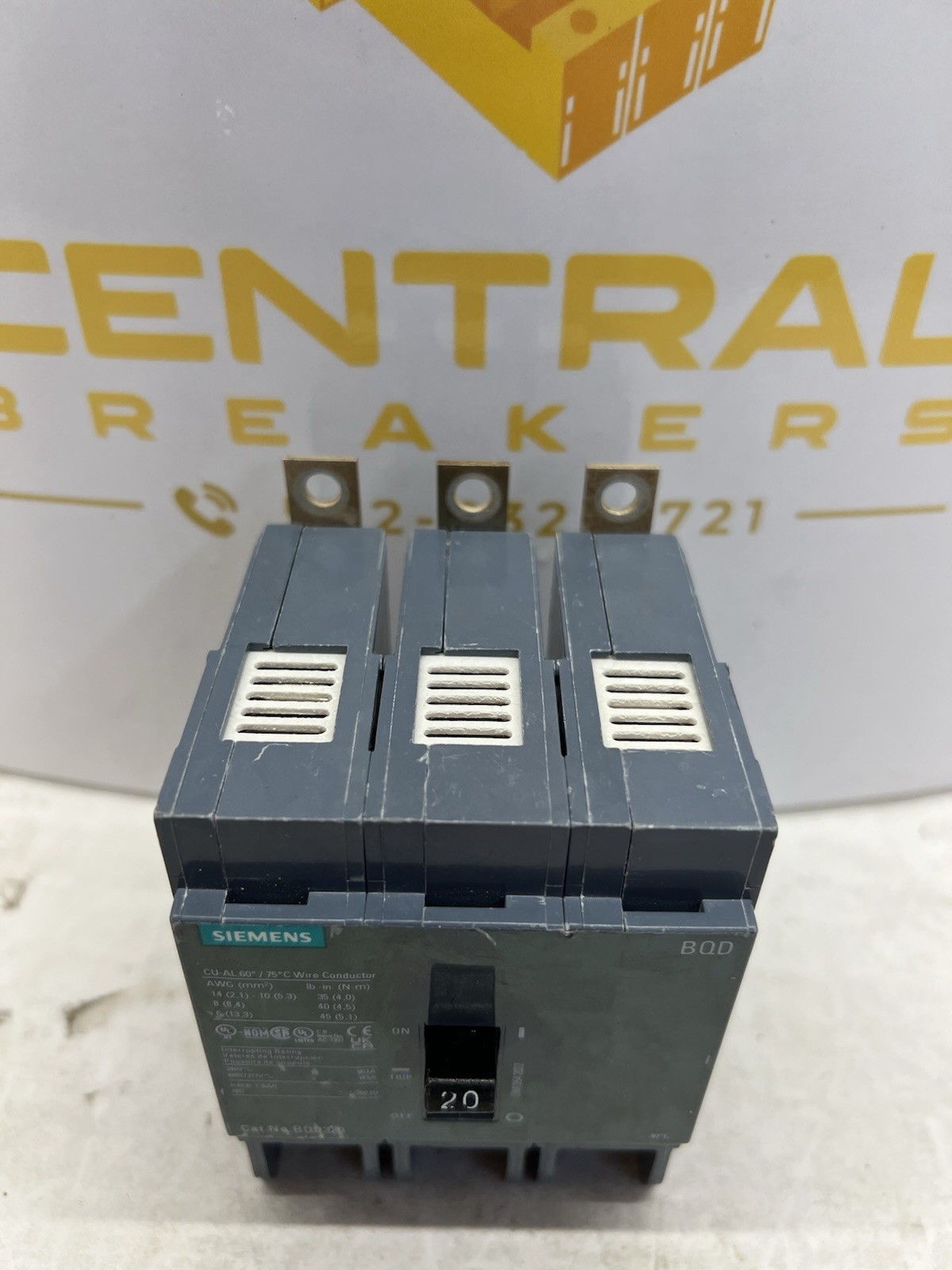 Siemens – BQD320 – Molded Case Circuit Breaker – 20A, 3-Phases, 480V