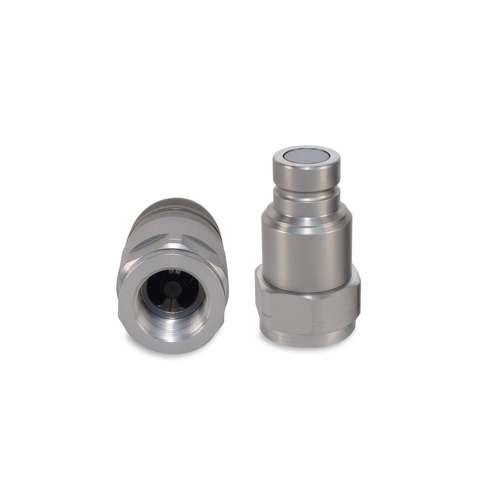 3/4″ Flat Face Hydraulic Quick Couplers Set – 1″ NPT Thread