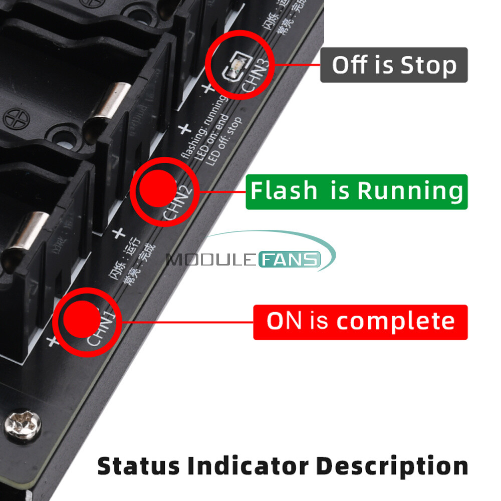 18650/21700 Battery Capacity Internal Resistance Tester Auto Charging Discharge