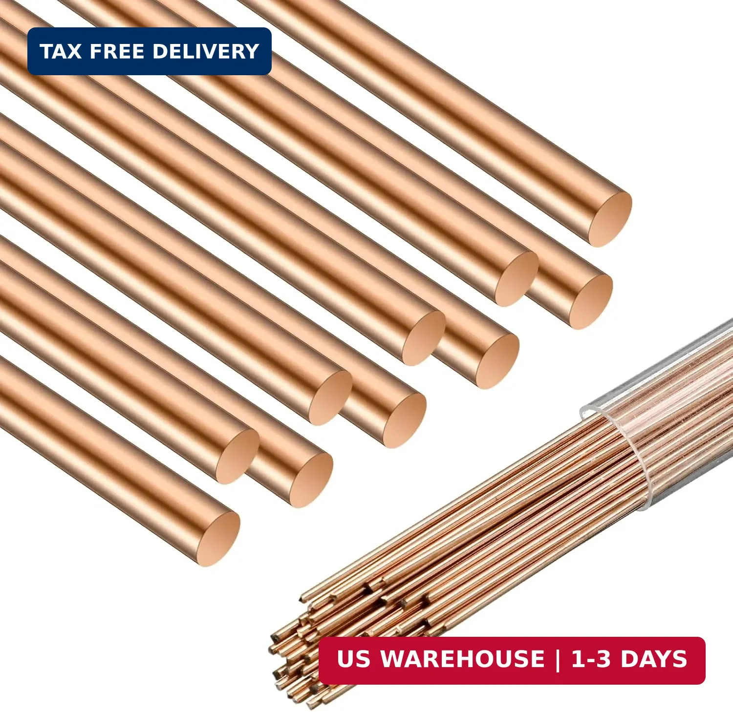 40 Sticks Brazing Rods AWS Bcup-5 15% Silver Solder Phos Copper Brazing Alloys r