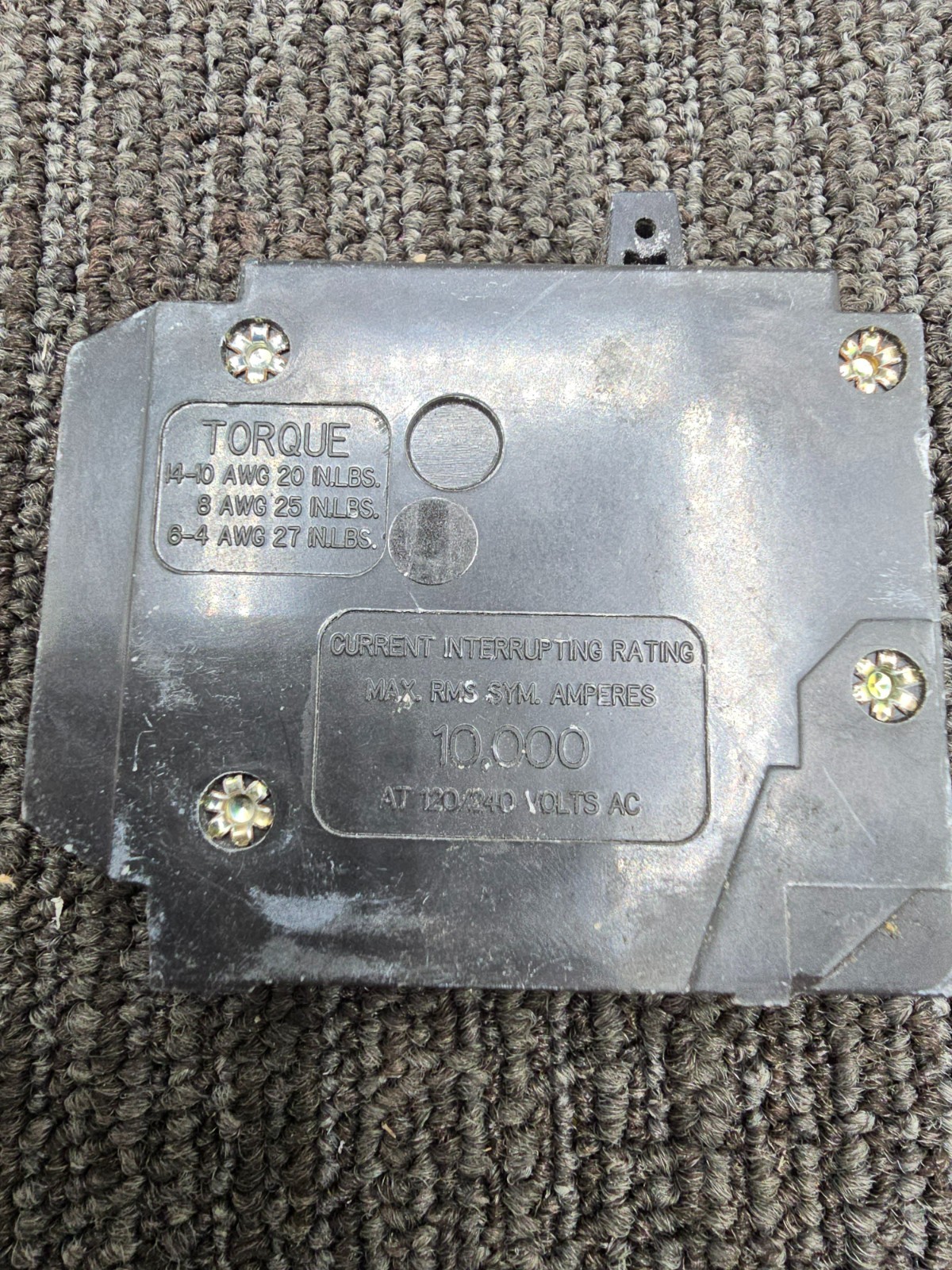 Eaton BR2020 Tandem Circuit Breaker W/O Rejection Clip 20A 2-Single Pole