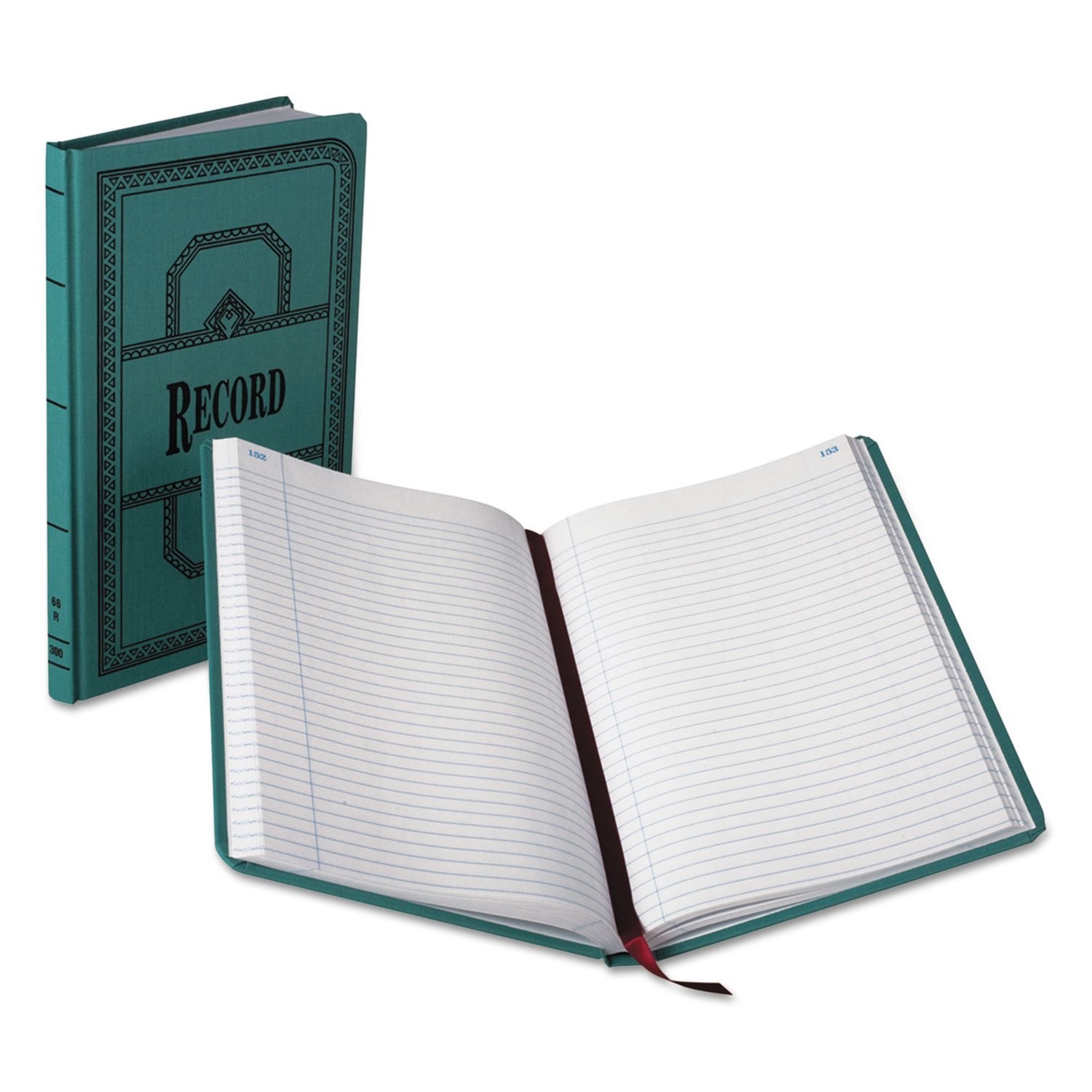 Boorum & Pease 66 Series Account Books, Record 1 Count (Pack of 1), Blue