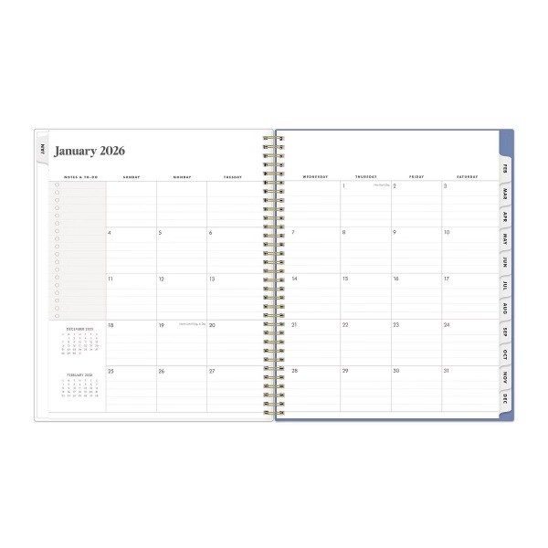 2026 Weekly/Monthly Planner 8.5"x11" Rhine