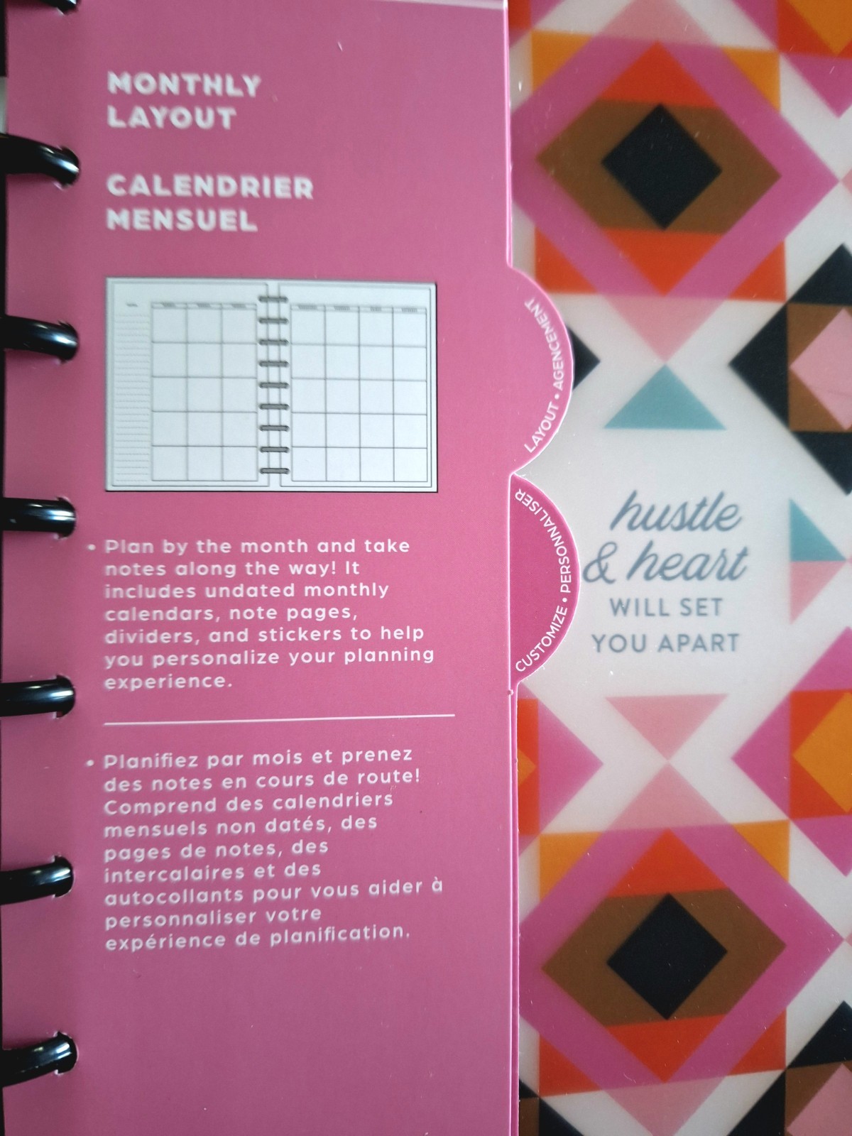 4 month happy planner classic undated Monthly Layout For Plans & Notes