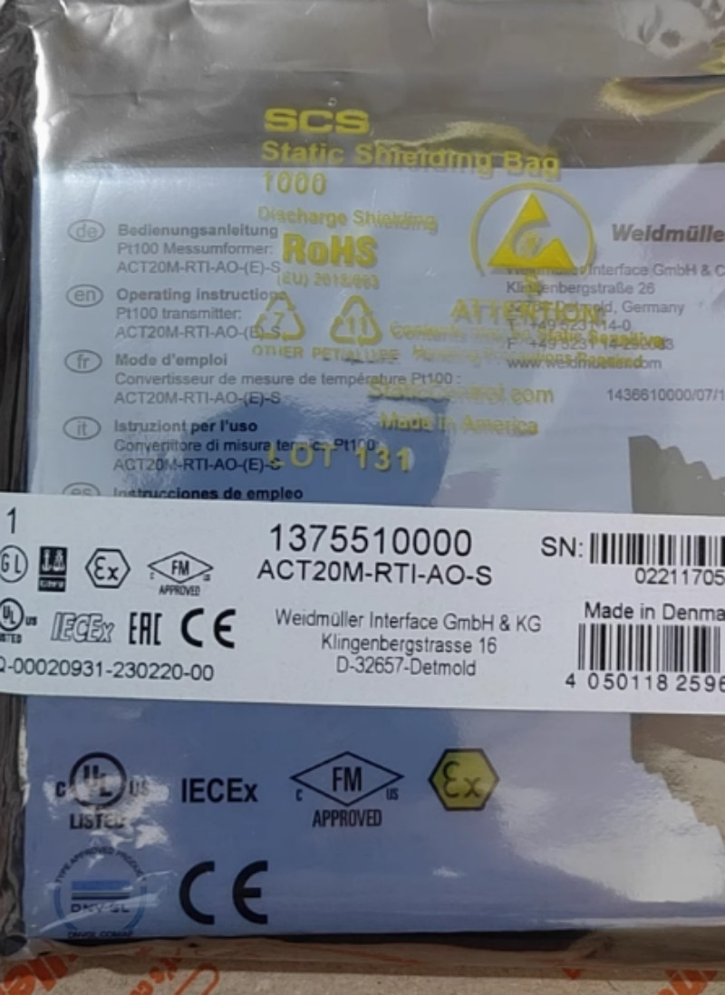 Weidmuller Isolator 1375510000 ACT20M-RTI-AO-S