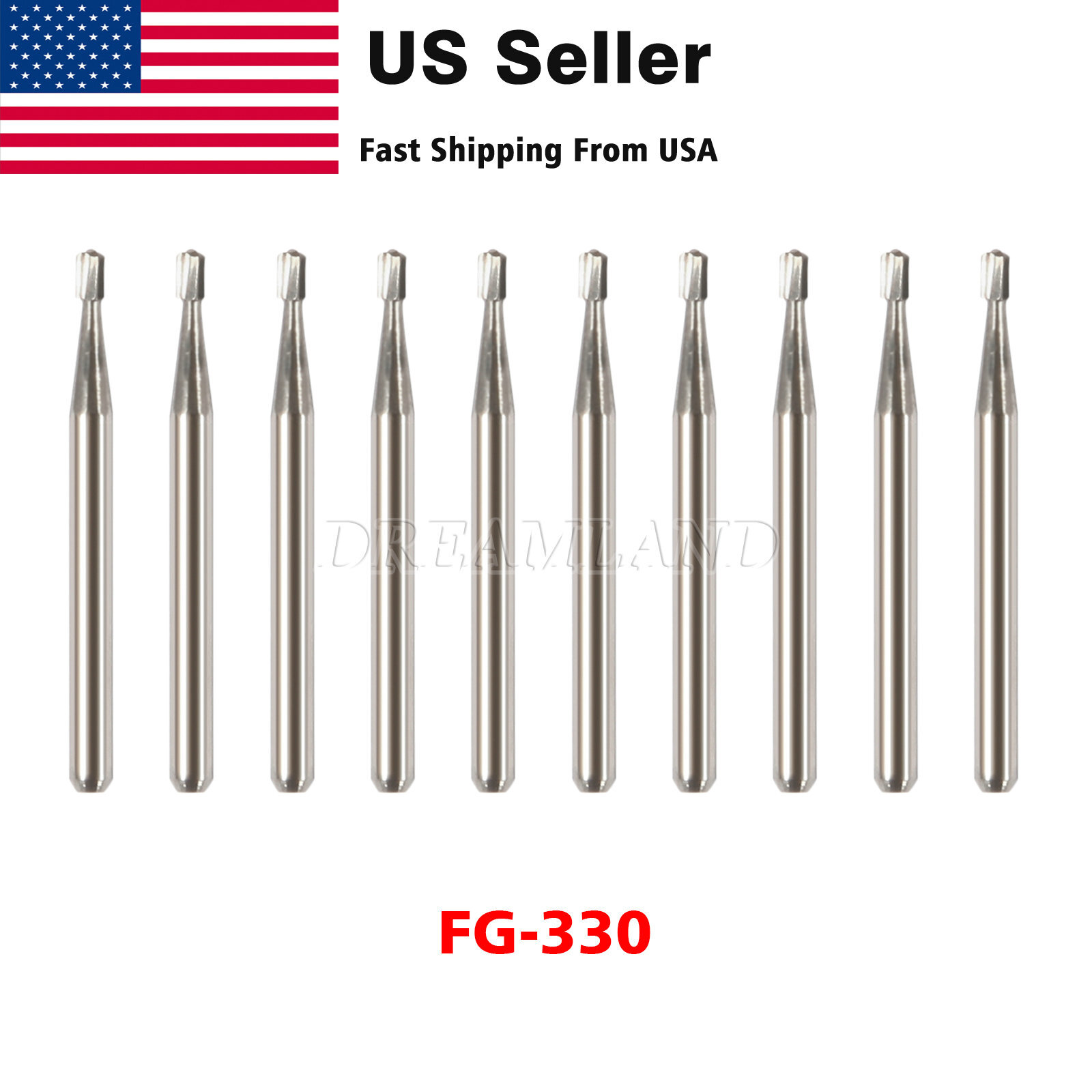 Dental Carbide Burs Tungsten Steel Burs FG #330 FG #245 for High Speed Handpiece