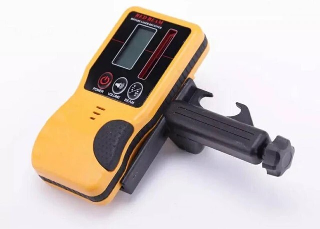 RED BEAM ROTARY LASER UNIVERSAL RECEIVER DUAL DISPLAY (SPECTRA, BOSCH, HILTI, ET