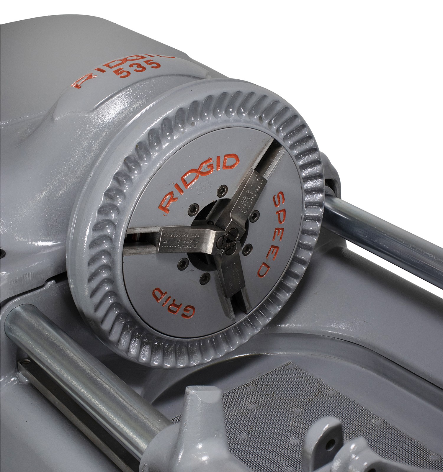 Reconditioned RIDGID® 535 V1 Pipe Threading Machine with Cart Dies Heads & Oil