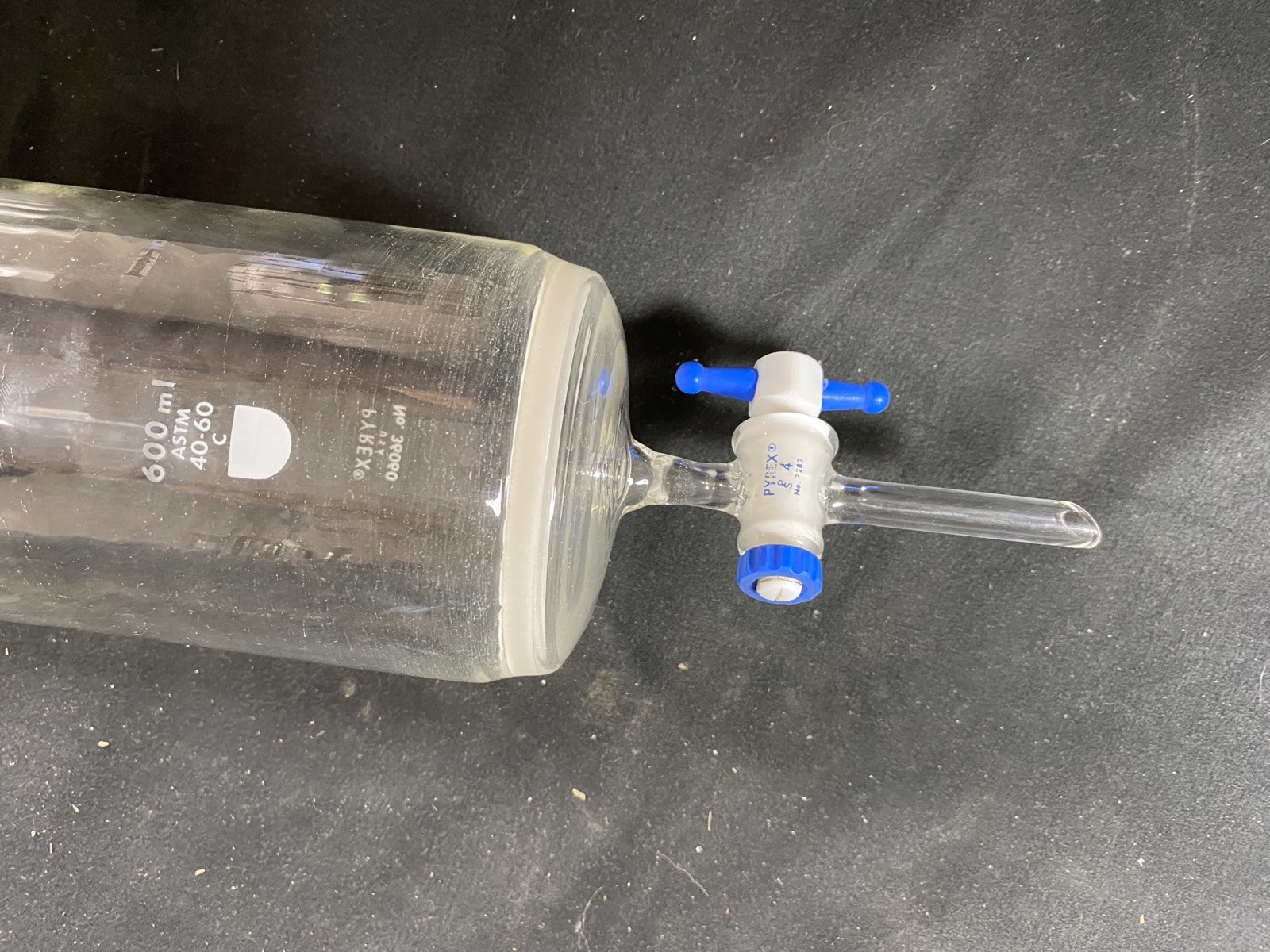 PYREX 3200mL Buchner Funnel Column Stpk Drain Coarse Frit 95mm I.D. 460mm Length