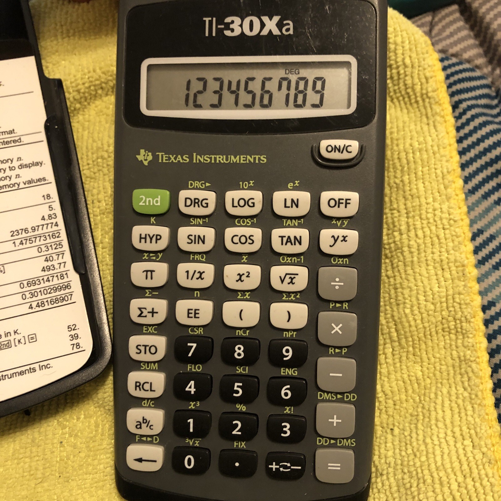 Texas Instruments 30XA Scientific Calculator