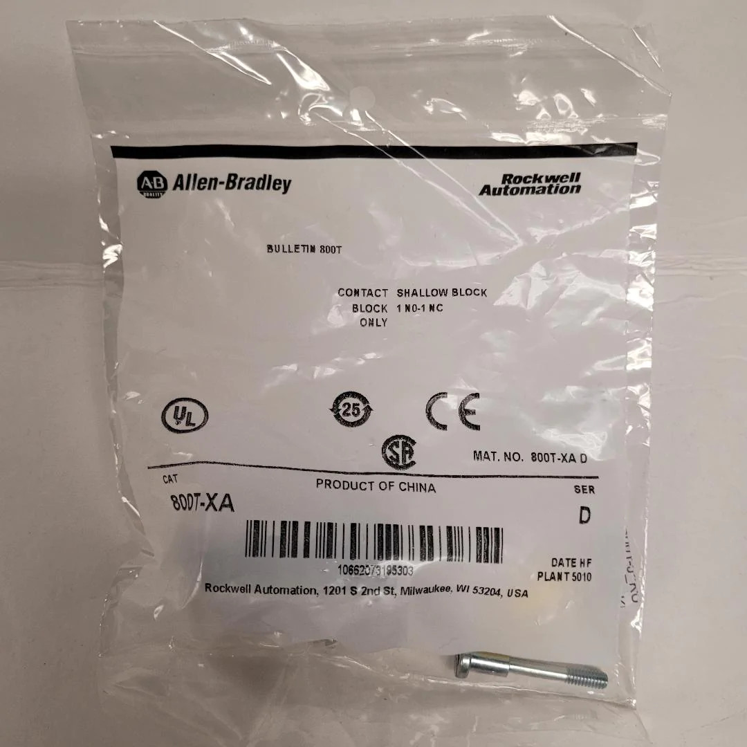 Allen-Bradley 800T-XA * 1 N.O. & 1 N.C. Contact Block (1 Piece)