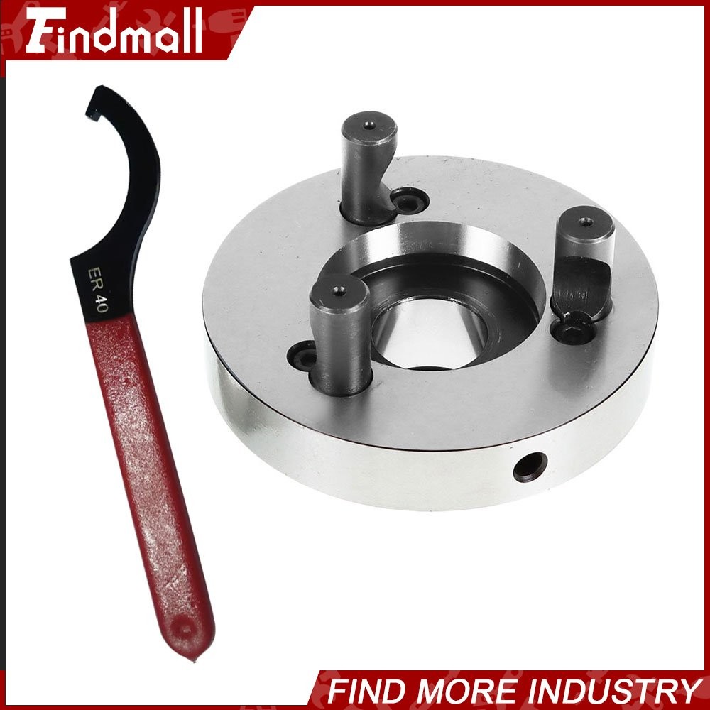 ER40 Collet Chuck 125mm Diameter Compact Lathe Tool Stud 5/8in For Milling Lathe