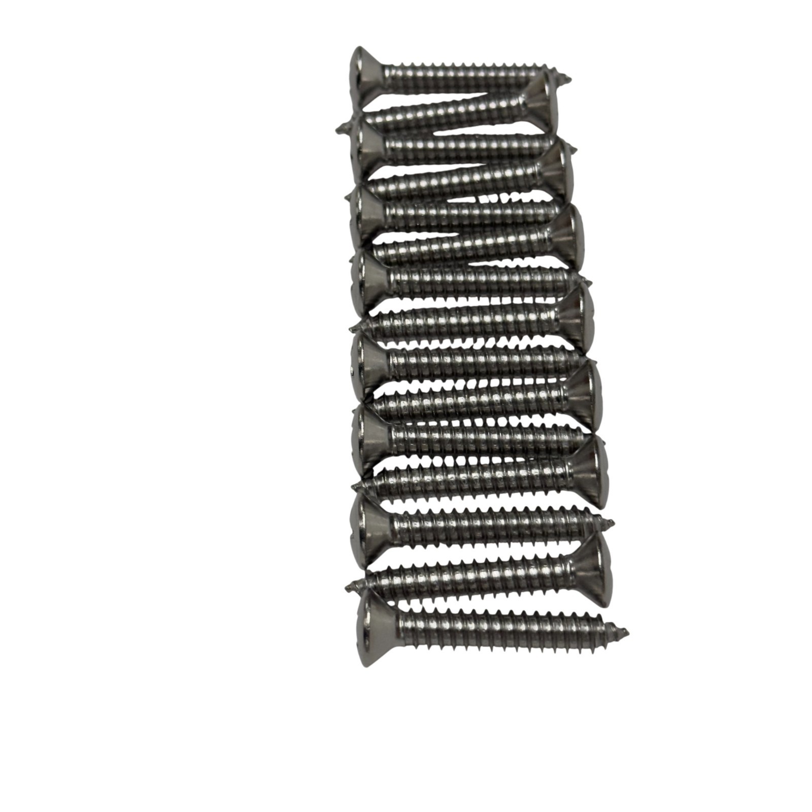 Sheet Metal Screws 1/4 in x 1-1/2 in Stainless Oval Head Phillips Drive 15 Pack