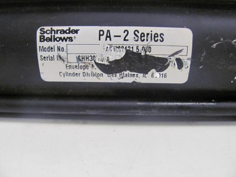 NOS SCHRADER BELLOWS PAC100421 5.000 PNEUMATIC CYLINDER