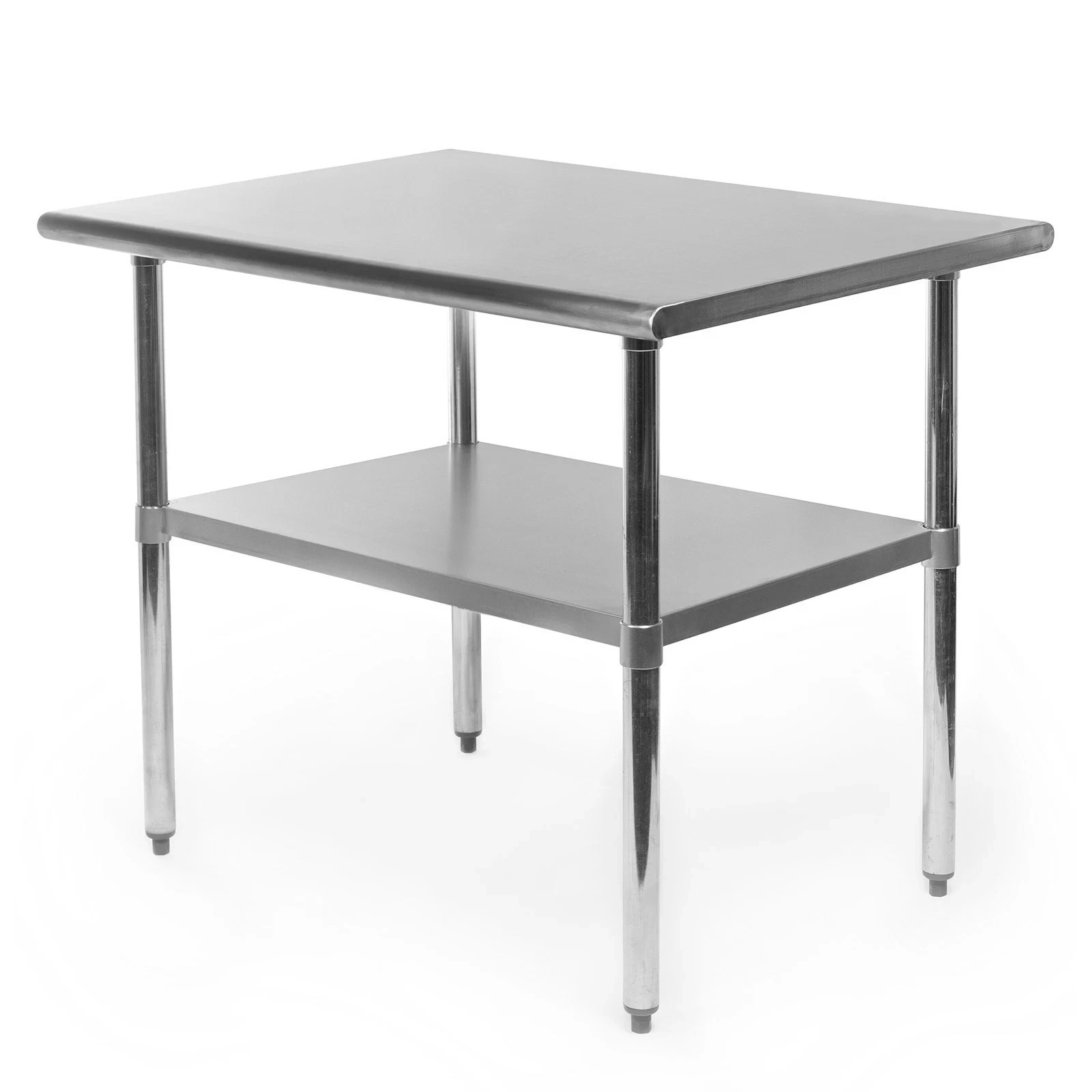 FITHOW Food Preparation Kitchen Table – Silver 20 x 31.5