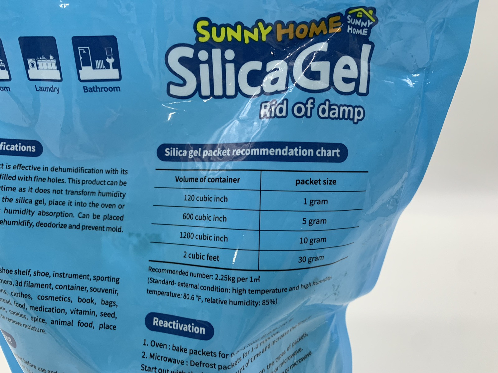 Sunny Home 20 Pack Of 50 Gram Food Grade Silica Gel Rid Of Damp