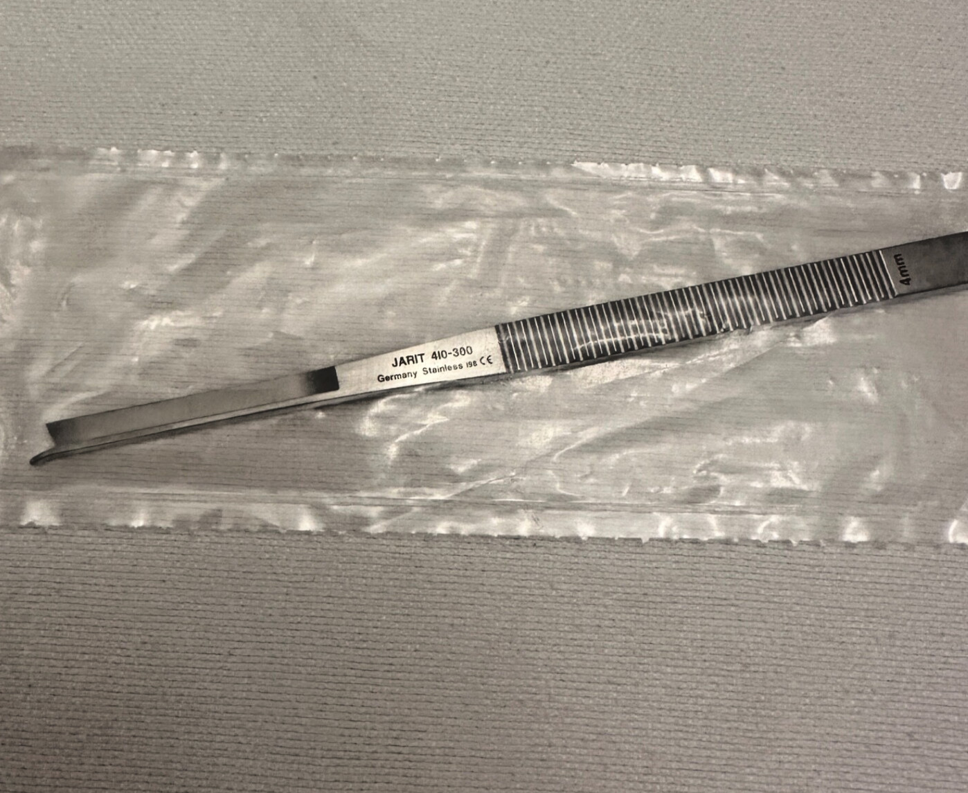 Integra Jarit 410-300 Silver Osteotome W/ Guard ,Straight , 4mm Wide WL 7″
