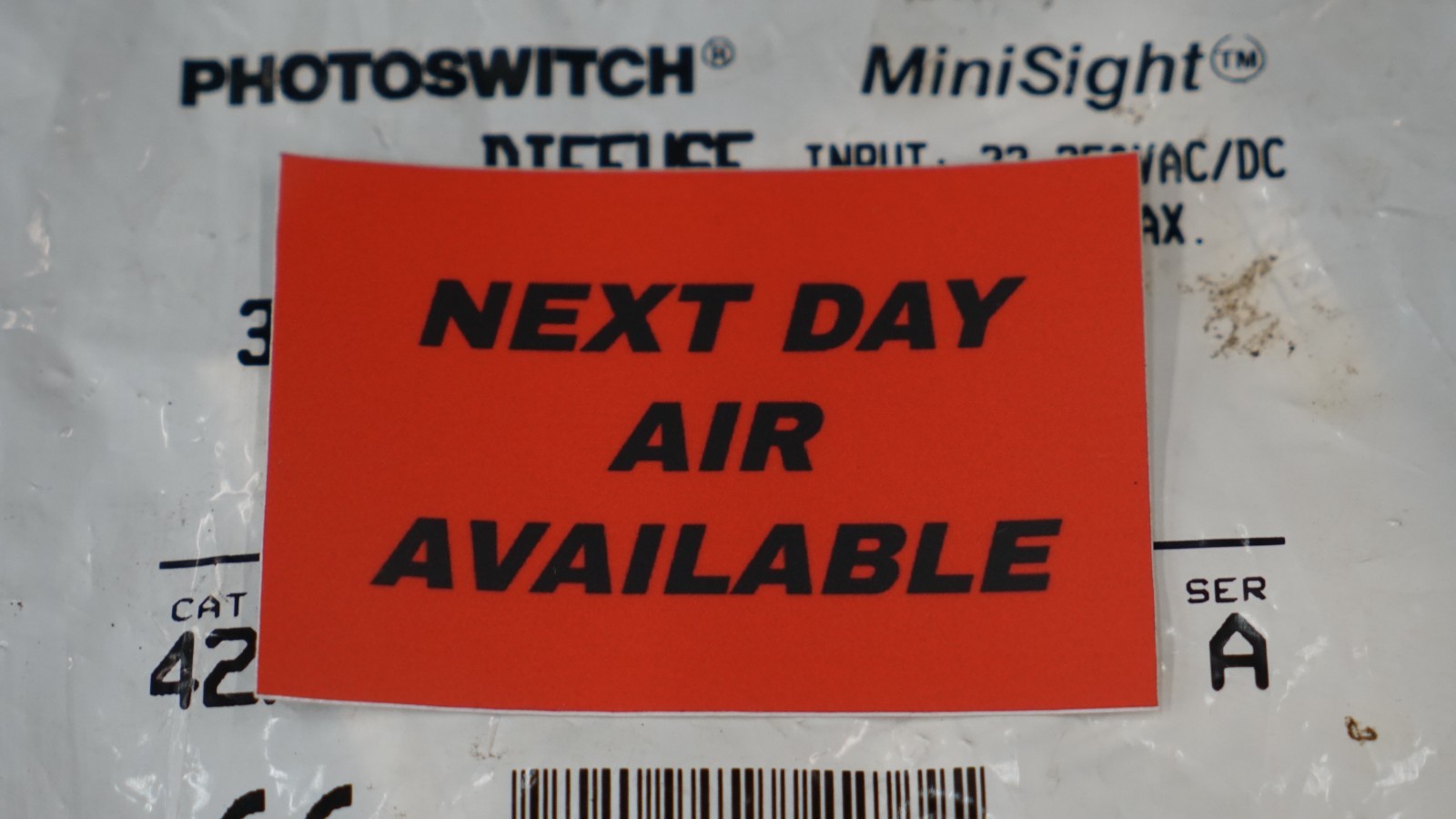 Allen Bradley 42KL-D1TC-G3 Diffuse Sensor MiniSight 380mm 15″ 22-250VAC/DC Ser A