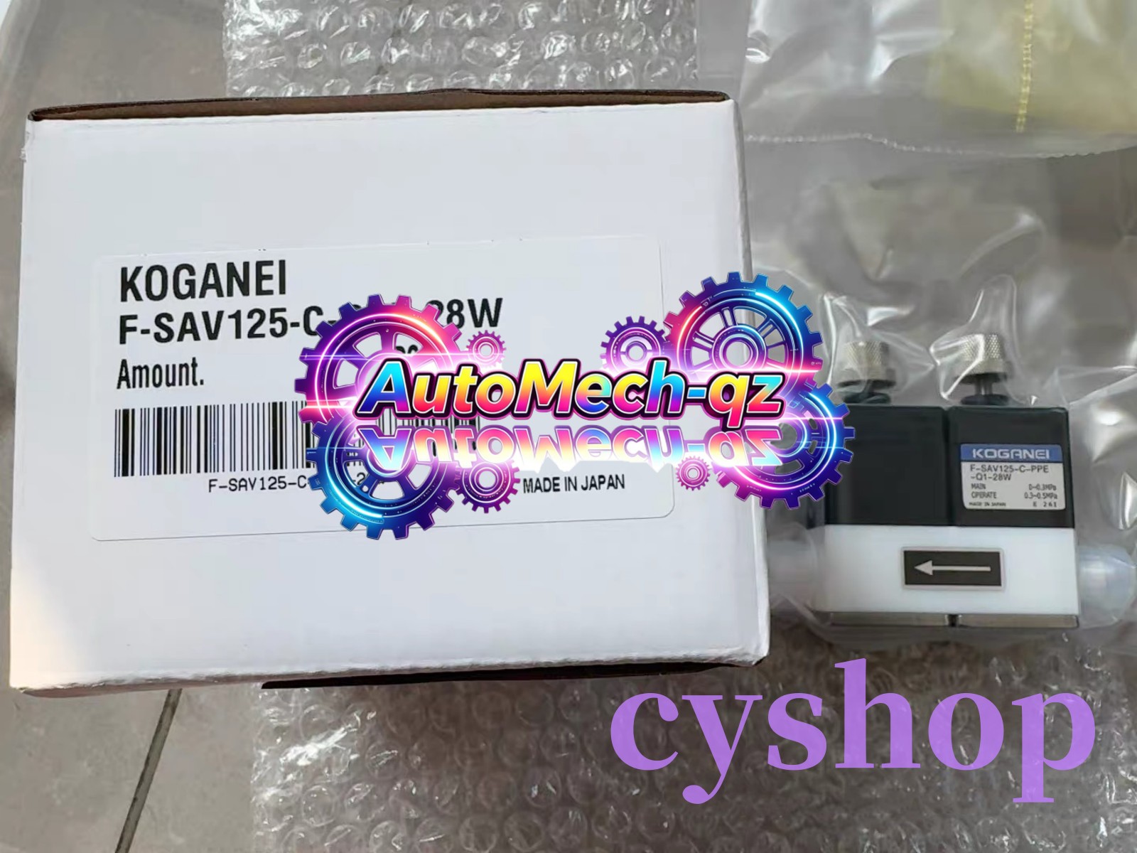 1PC Brand New KOGANEI F-SAV125-C-PPE-28W valve Fast Ship via FedEx or DHL