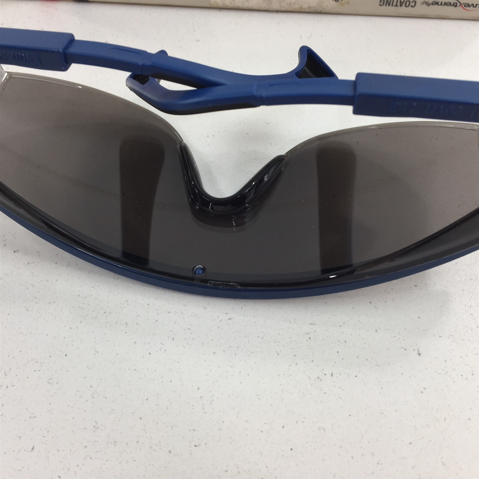 UVEX 6AZ38A Industrial Protective Eyewear Safety Glasses Blue Frame Gray S1319GR