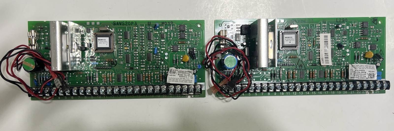 HONEYWELL RESIDEO VISTA SECURITY CONTROL BOARDS V20P3 + V20P2, Tampers Lot of 6