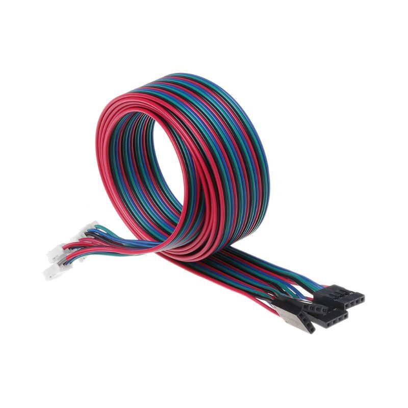 4pcs 100cm 4pin Stepper Motor Cables XH2.54 Terminal Wire For 3D Printer NEMA 17