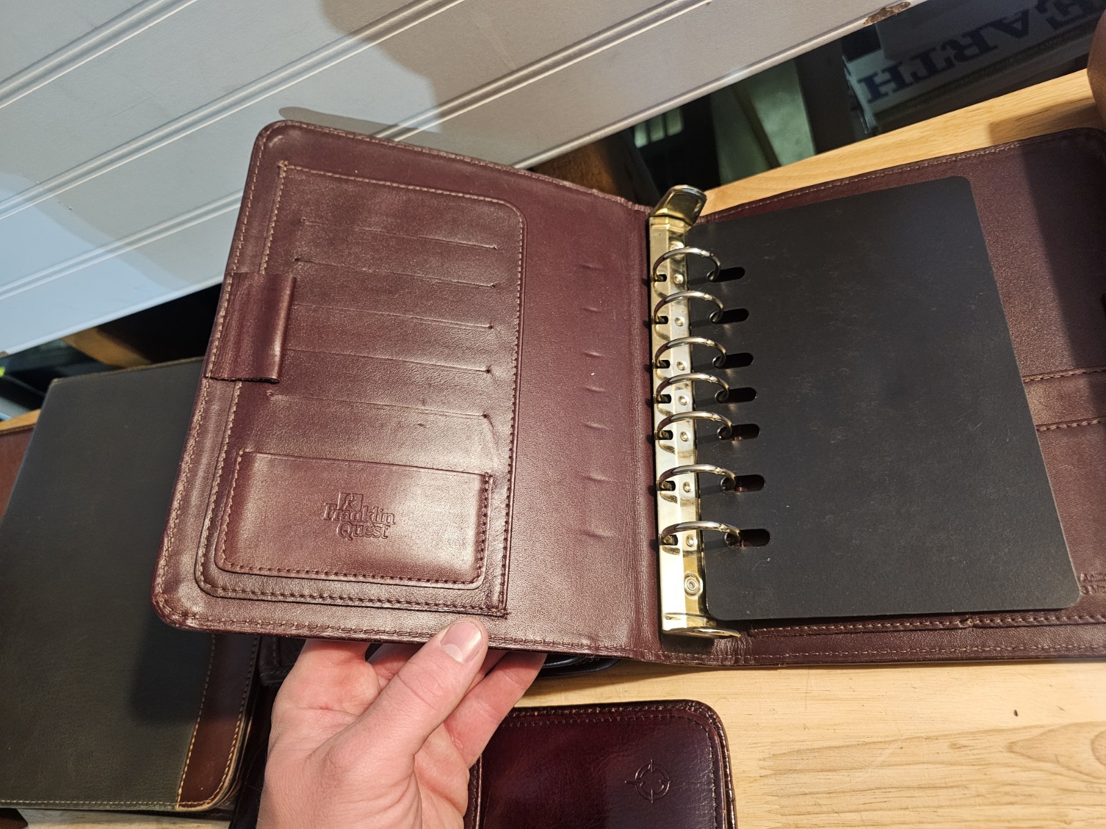 Lot of 6 Vintage Franklin Quest & Franklin Covey Leather Planner Binders…
