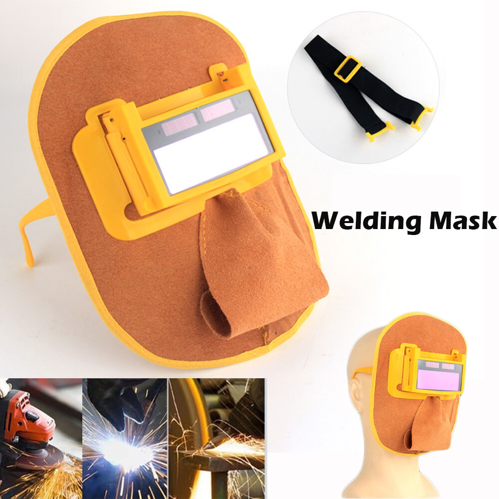 Solar Auto Darkening Filter Lens Welder Leather Hood Welding Helmet Mask NEW