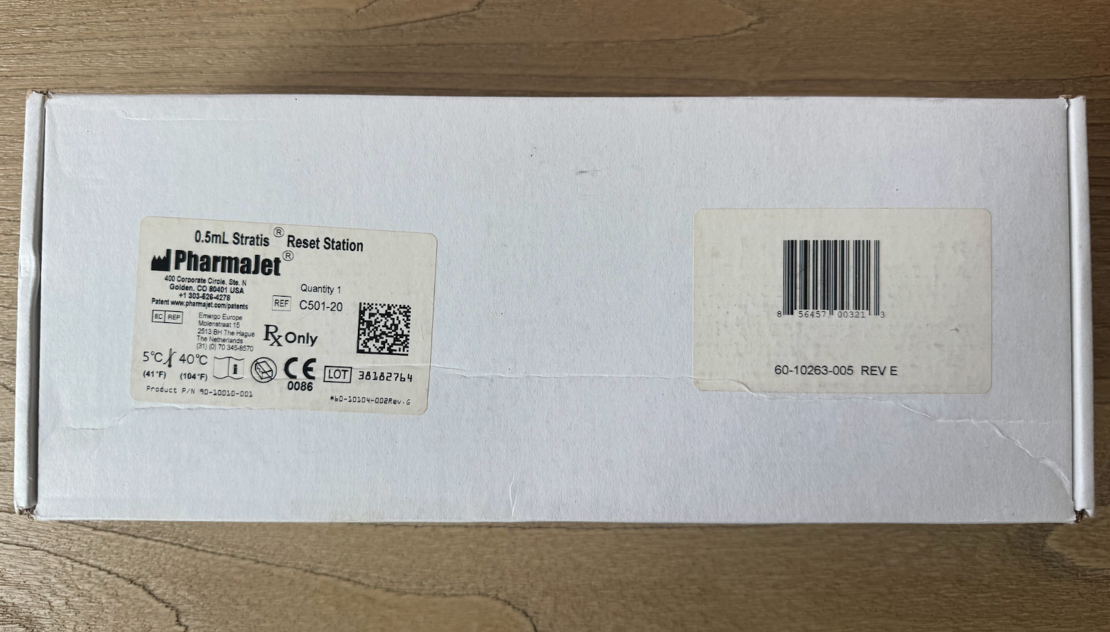 Pharmajet 90-10010-001 0.5mL Stratis Reset Station New