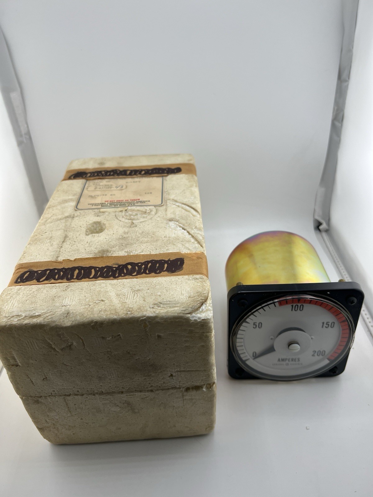 Yokogawa DB40 DC Ammeter 0-200A 0-50mV Panel Meter NOS General Electric