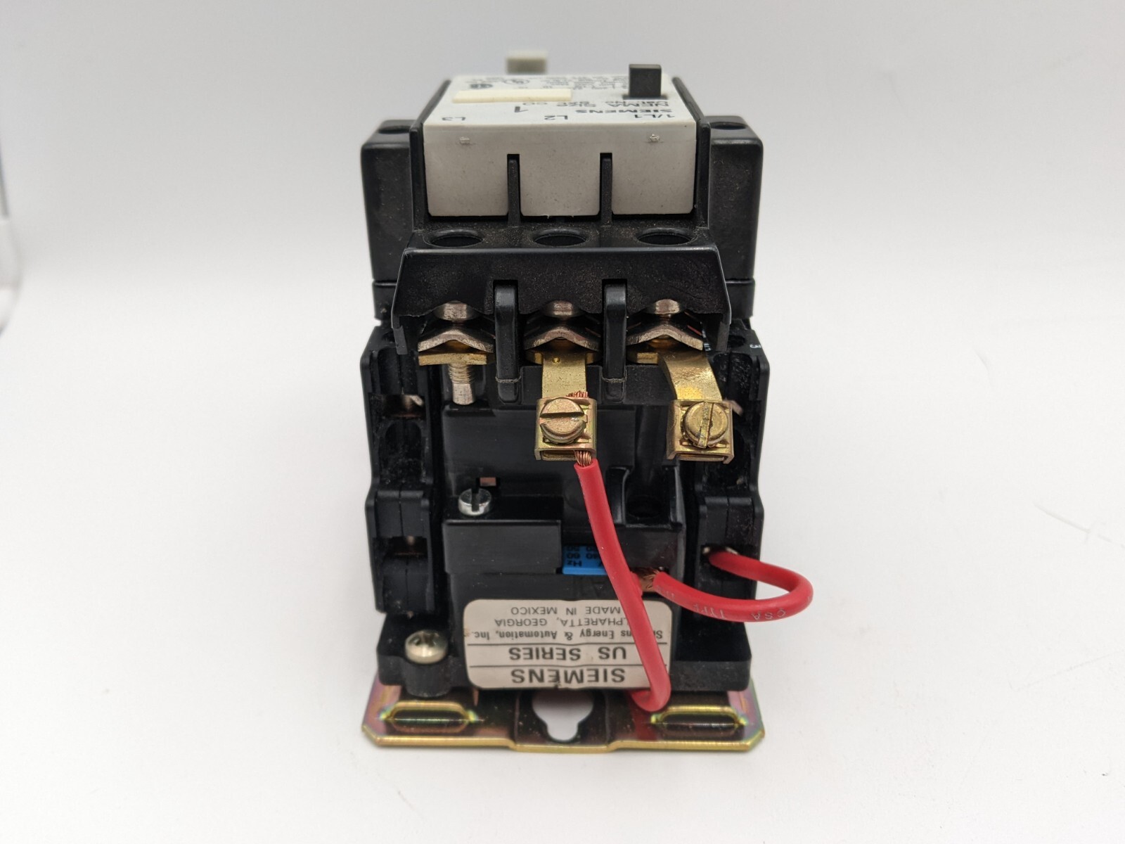 Siemens SXL CO NEMA Size-1 600 VAC 27 AMP 10 HP 3-PH 220/240 Volt Coil Starter